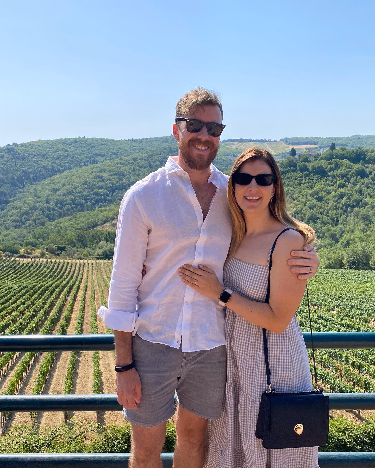 Brad and his wife in Tuscany, Italy